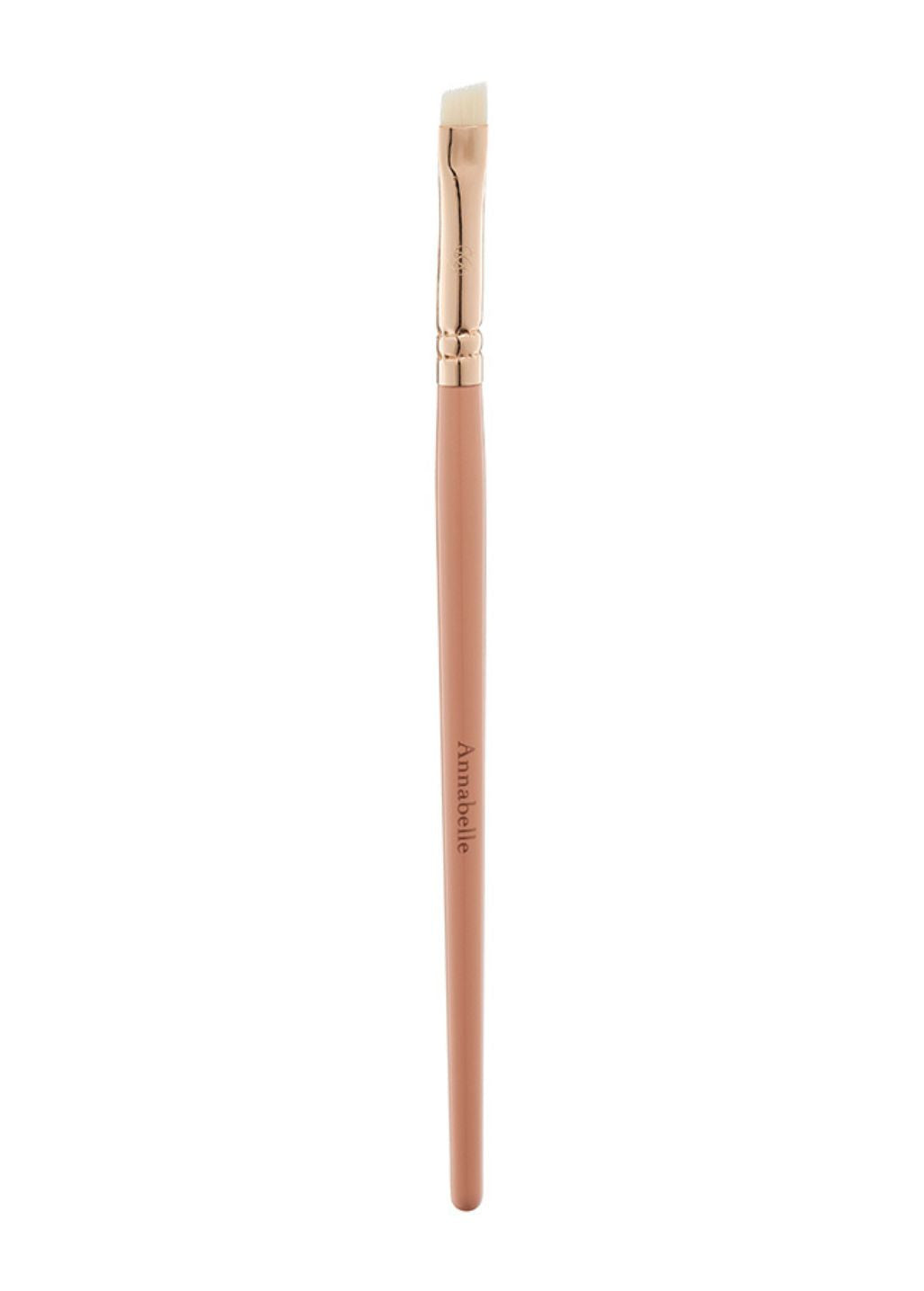 Pędzelek do eyelinera Annabelle Minerals z jasnym włosiem i różową rączką