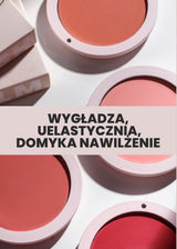 Pastelowe pojemniki kremowych różów Blush Balm Annabelle Minerals, podkreślające właściwości wygładzające i nawilżające