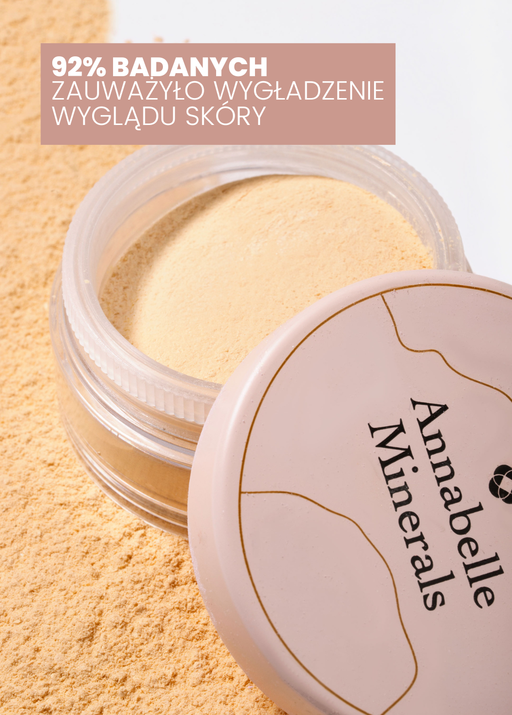 Puder wygładzająco-matujący Smooth Skin Annabelle Minerals – 92% badanych zauważyło wygładzenie wyglądu skóry