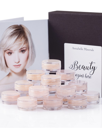 a set of coverage foundations miniatures GO COVERAGE by annabelle minerals a set of coverage foundations miniatures GO COVERAGE by annabelle minerals