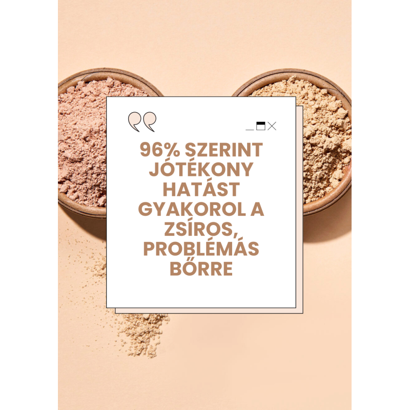 MATT hatású ásványi alapozó ♻