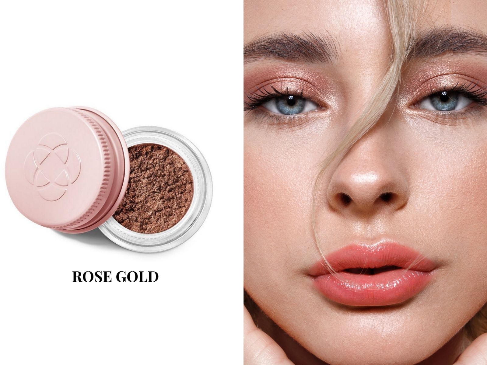 Brązowo-różowy pigment mineralny Rose Gold od Annabelle Minerals