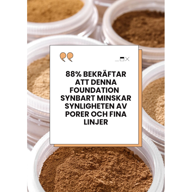 Uppljusande foundationprov