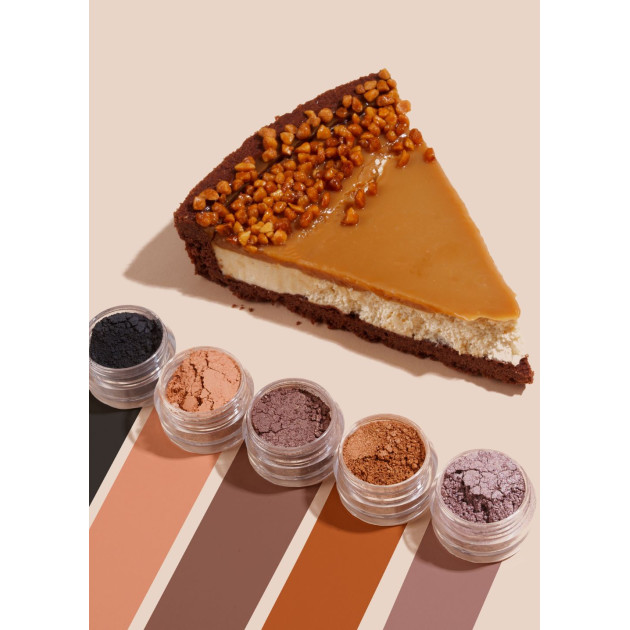 Set av mineralskuggstester CARAMEL